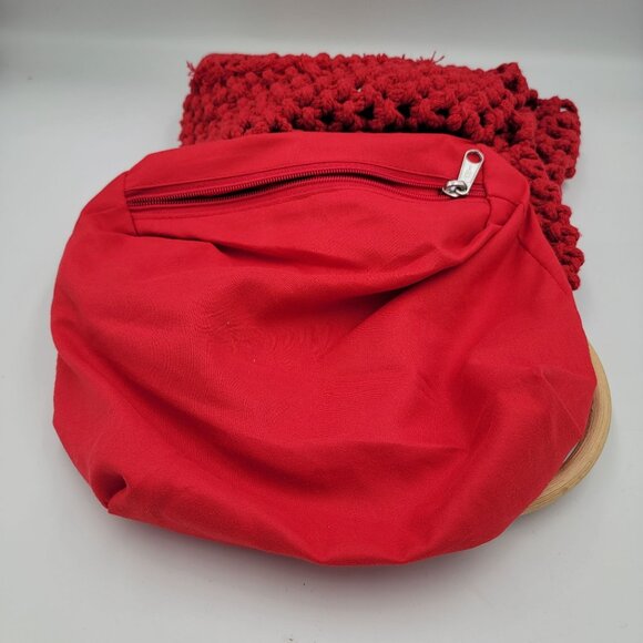 Crochet Tote handbag purse, boho granny core knitted purse. By Top Shop - Picture 11 of 16